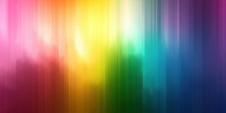 Abstract vertical gradient lines blending vibrant rainbow colors from pink and red through yellow, green, blue to purple with a smooth and luminous texture