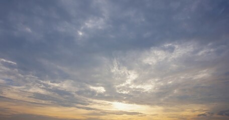 beautiful afternoon sky with white and slightly black clouds and highlights of afternoon sunlight