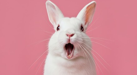 Obraz premium Startled bunnys wideeyed wonder