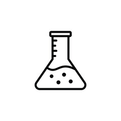 test tube icon vector 