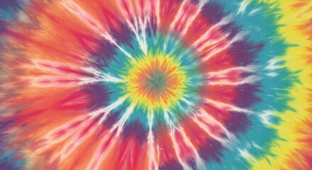 Abstract Tie Dye Background with Vibrant Colors and Bold Design