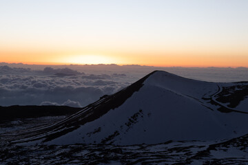 mona kea observatory area on big island hawaii