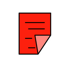 notes icon vector simple design illustration