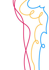 abstract vector background line full color vintage