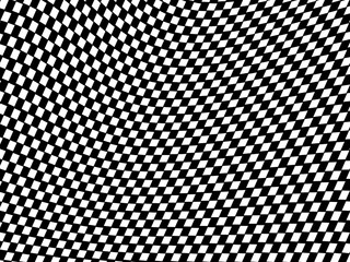 Abstract black and white flat design checkered pattern. White Geometric Background. Vector Illustration.