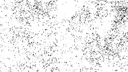 Obraz premium Dark grainy texture on white background. Dust overlay textured. Grain noise particles. Rusted white effect. Grunge design elements. Vector illustration, 