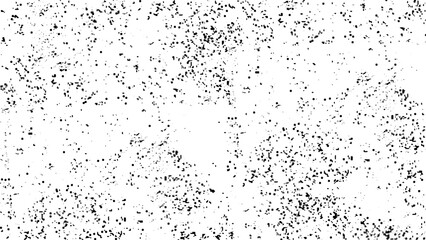 Dark grainy texture on white background. Dust overlay textured. Grain noise particles. Rusted white effect. Grunge design elements. Vector illustration, 
