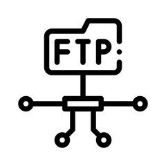 FTP line icon