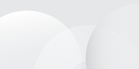 Modern white geometric abstract background overlap layer on bright space with lines effect decoration simple