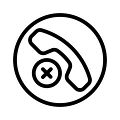 end call line icon