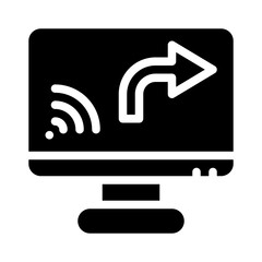 screen sharing glyph icon