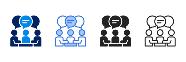 Discussion  Icon Set Different Style Collection 