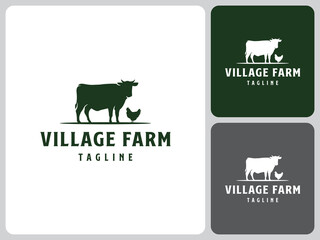 vector logo design for farm