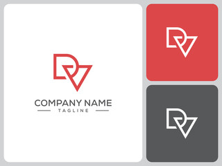 DV logo vector design