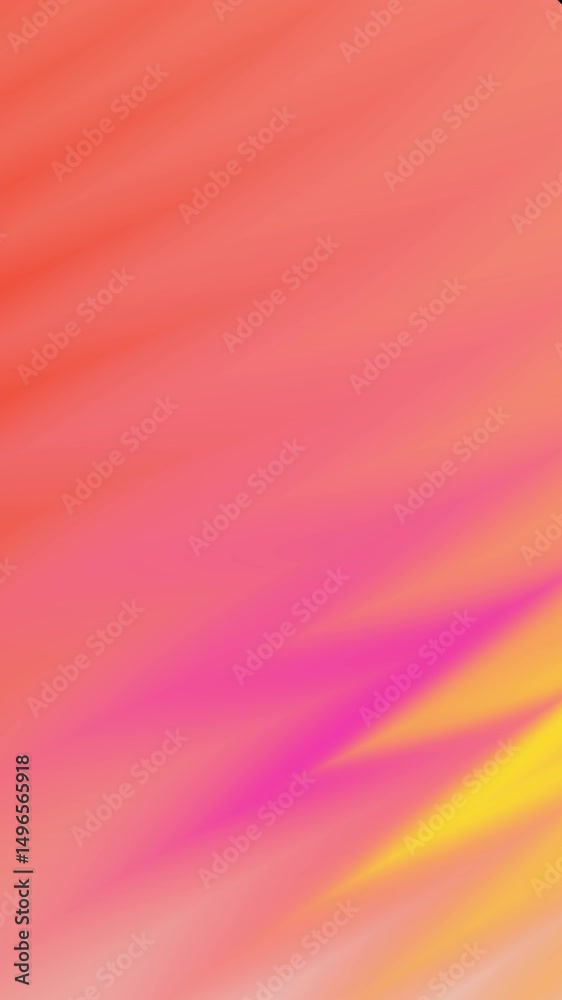 Wall mural pink and yellow ombre gradient background with simple animate texture from bottom right, ideal for f