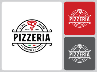 pizza logo vector design