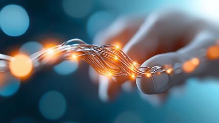 Innovative technology interaction digital space high-resolution visual close-up view future concepts