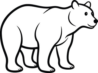 vector illustration of a bear