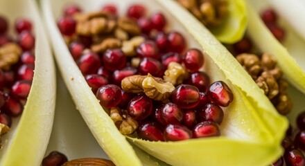 Photo of Endives with Pomegranate and Nuts