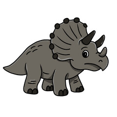 dinosaur with an egg against a landscape background. Black and white line drawing. Isolated on a white background. For children's design of coloring books, prints, posters, cards, stickers,