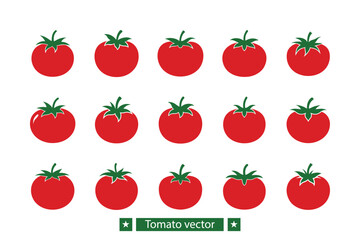 Tomato vector bundle  illustration, Tomato silhouette vector bundle 