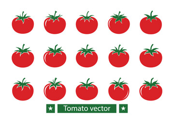 Tomato vector bundle  illustration, Tomato silhouette vector bundle 