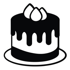 chocolate cake isolated on white background