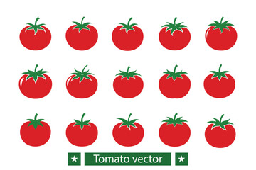 Tomato vector bundle  illustration, Tomato silhouette vector bundle 