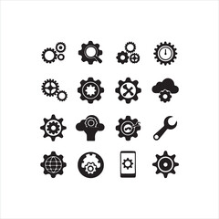 Technology and Settings Icon Set