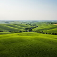 Photo of Green Rolling Hills Landscape