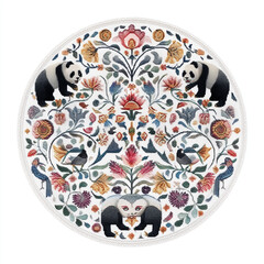 traditional chinese circle pattern design of cultural element