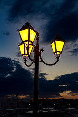 a night street scene