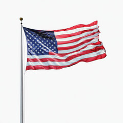 Fototapeta premium American Flag Waving Proudly A Symbol of Freedom and Patriotism