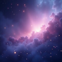 Fototapeta premium Aesthetic dreamy galaxy background with soft stars