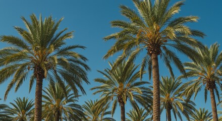 Photo of Palm Trees Against Blue Sky