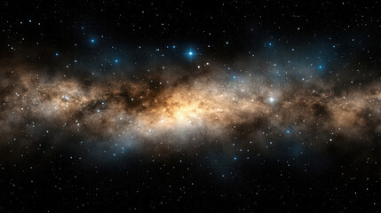 Stunning view of galaxy filled with brilliant stars and cosmic dust, showcasing beauty