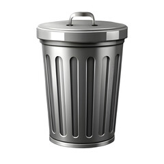 Trash can PNG icon isolated with transparent background