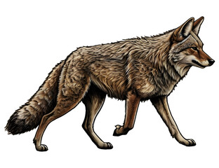 Fototapeta premium wolf isolated on white