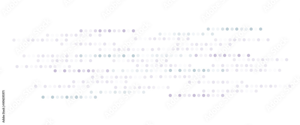 Poster Vector digital data dots colorful pattern pixel background.