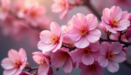 Soft, overlapping blossoms create endless floral tapestry , soft, spring, elegant