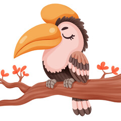 hornbill cartoon © koraket