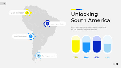 World Map Infographic - South America