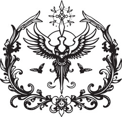 set of logos , logos , tattoo design