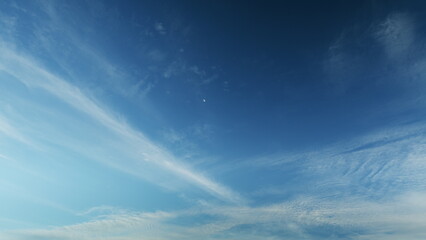 A Beautiful Sky Decorated with Dynamic and EverChanging Cloud Patterns of Various Shapes