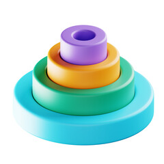 Circle Infographic 3D Icon