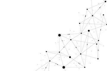 Digital cyber tech communication lines background