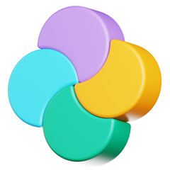 Circle Infographic 3D Icon
