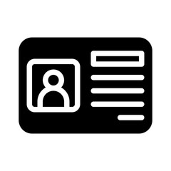 contact details glyph icon