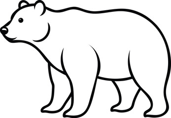 vector illustration of a bear