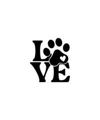 dog paw cat paw pet lover 